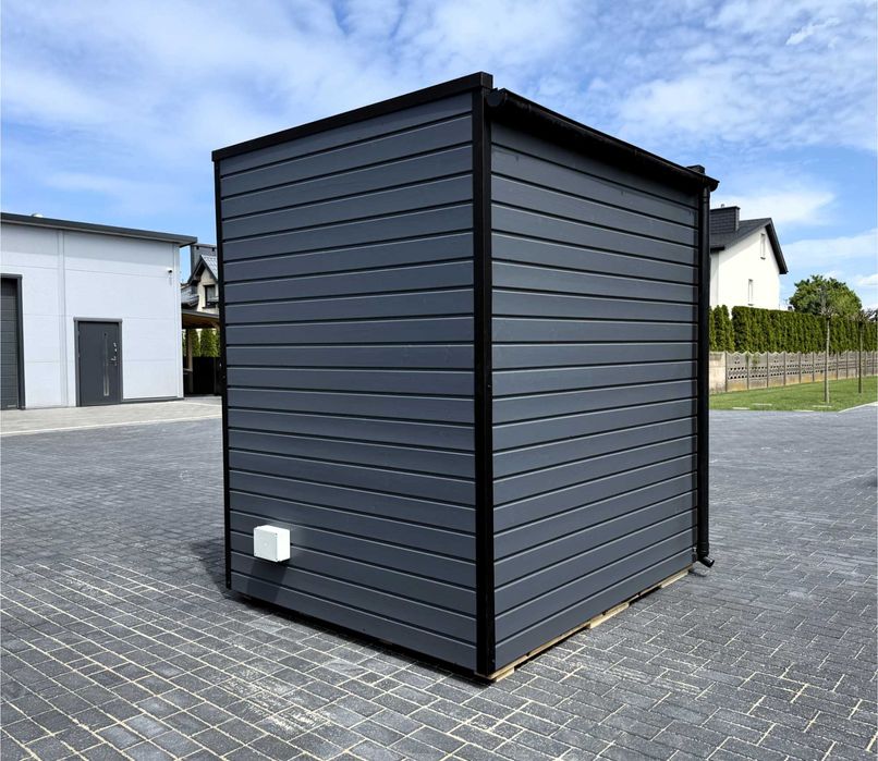 Sauna Ogrodowa Blok Slim 210 Zewnętrzna Ocieplana