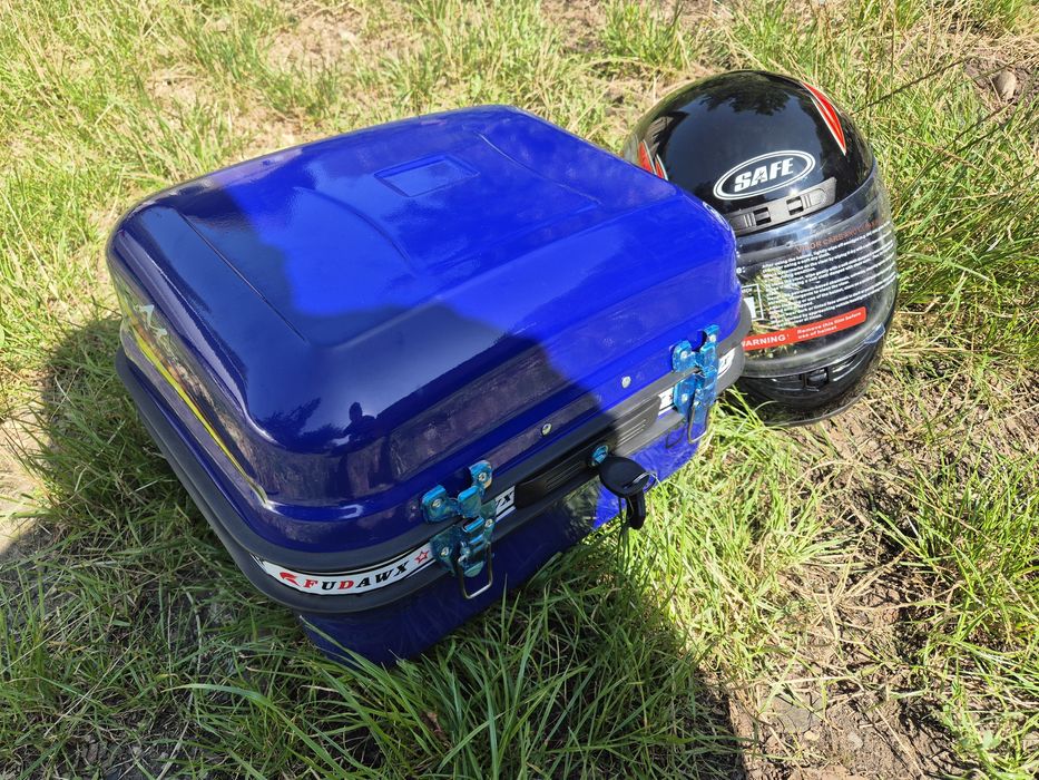 Багажник мото (кофра) DELTA залізна 

синя