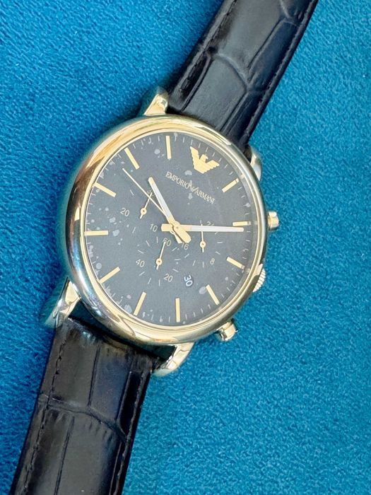 Zegarek męski Emporio Armani Luigi gold black AR1917 Nowy