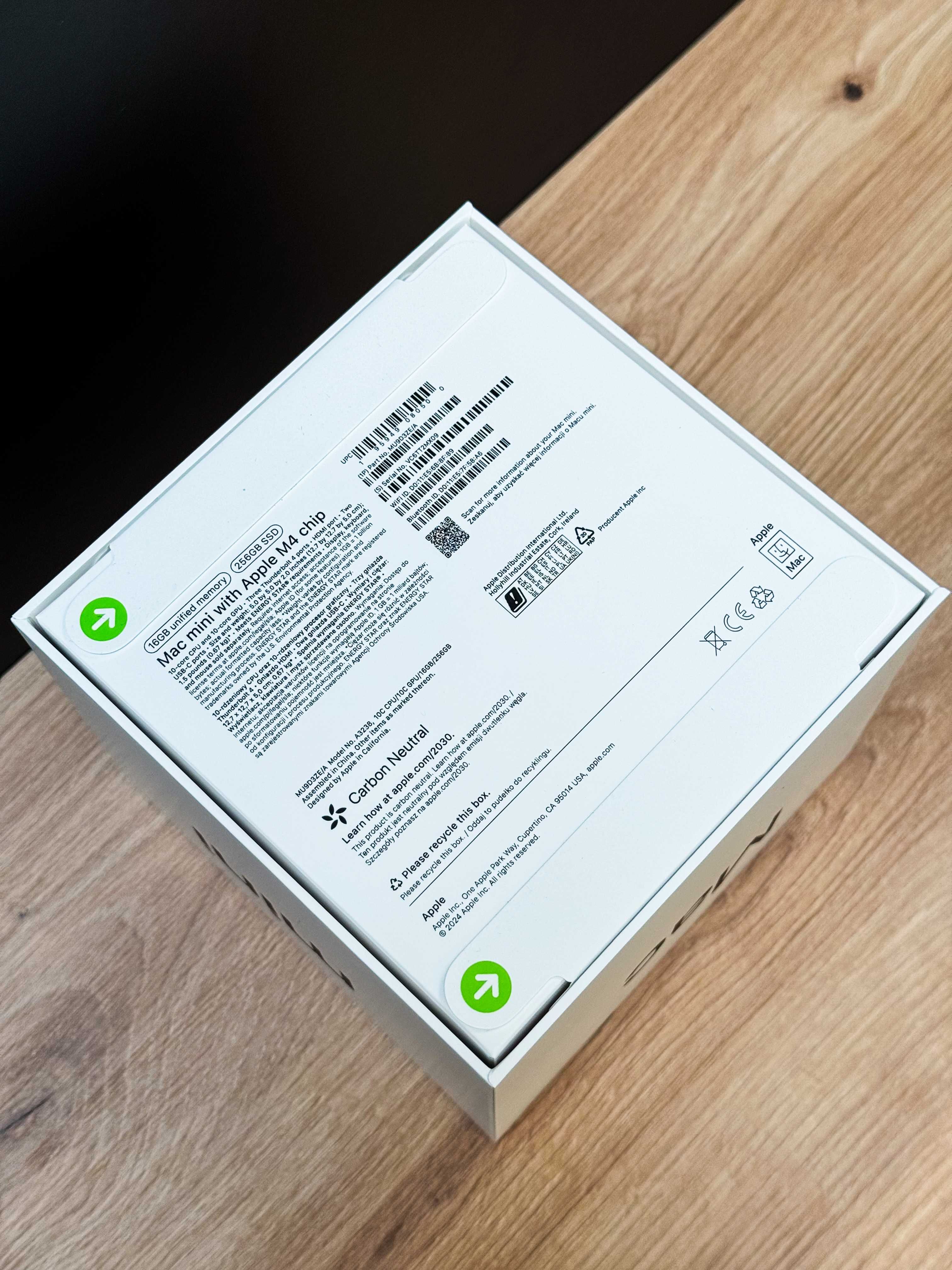 Apple Mac Mini M4 10 CPU 10 GPU 16 GB 256 GB NOWY RATY 0%