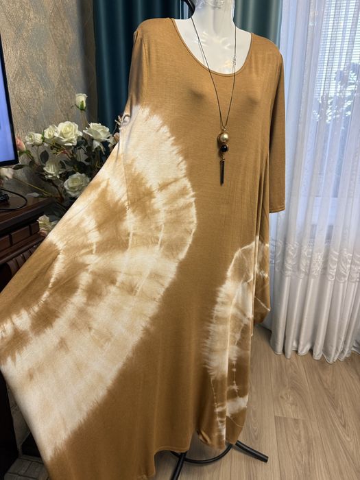 Платье туника оверсайз трикотаж