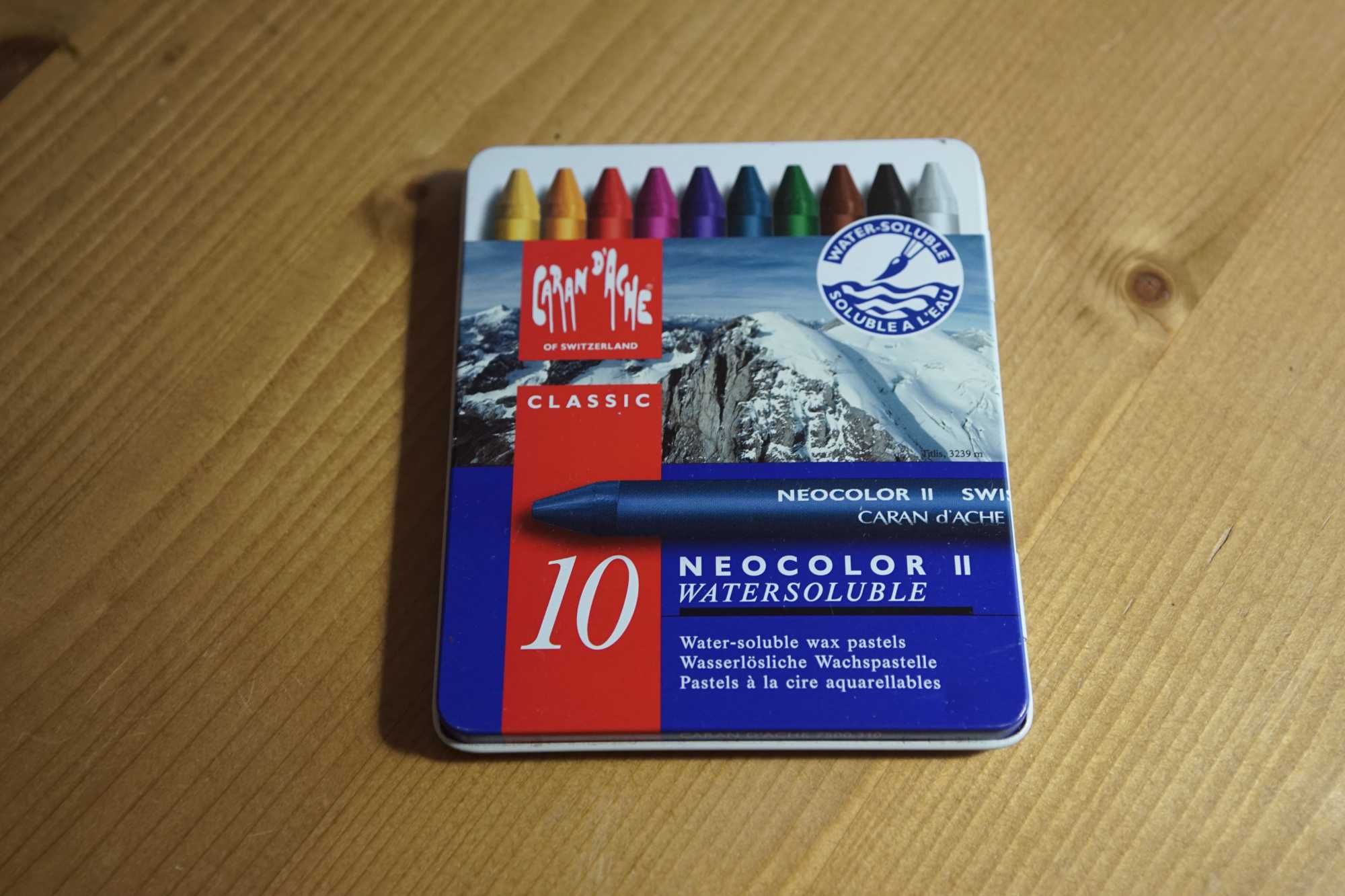 Lápis de Cera aguarelável Neocolor II Caran D´Ache - 10 cores