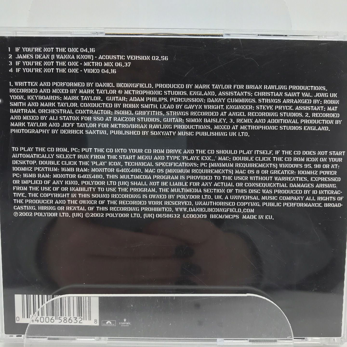 cd - daniel bedingfield - if you're not the one