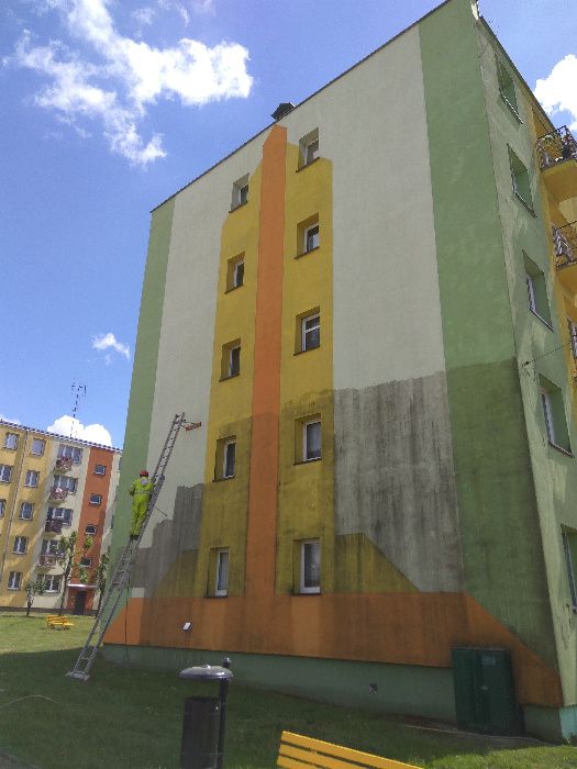 mycie elewacji, malowanie dachu, kostki brukowej