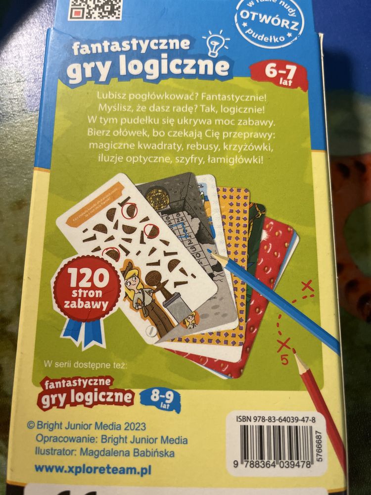 Zestaw Quizy edukacyjne i gry logiczne dla dzieci wiek 6-9