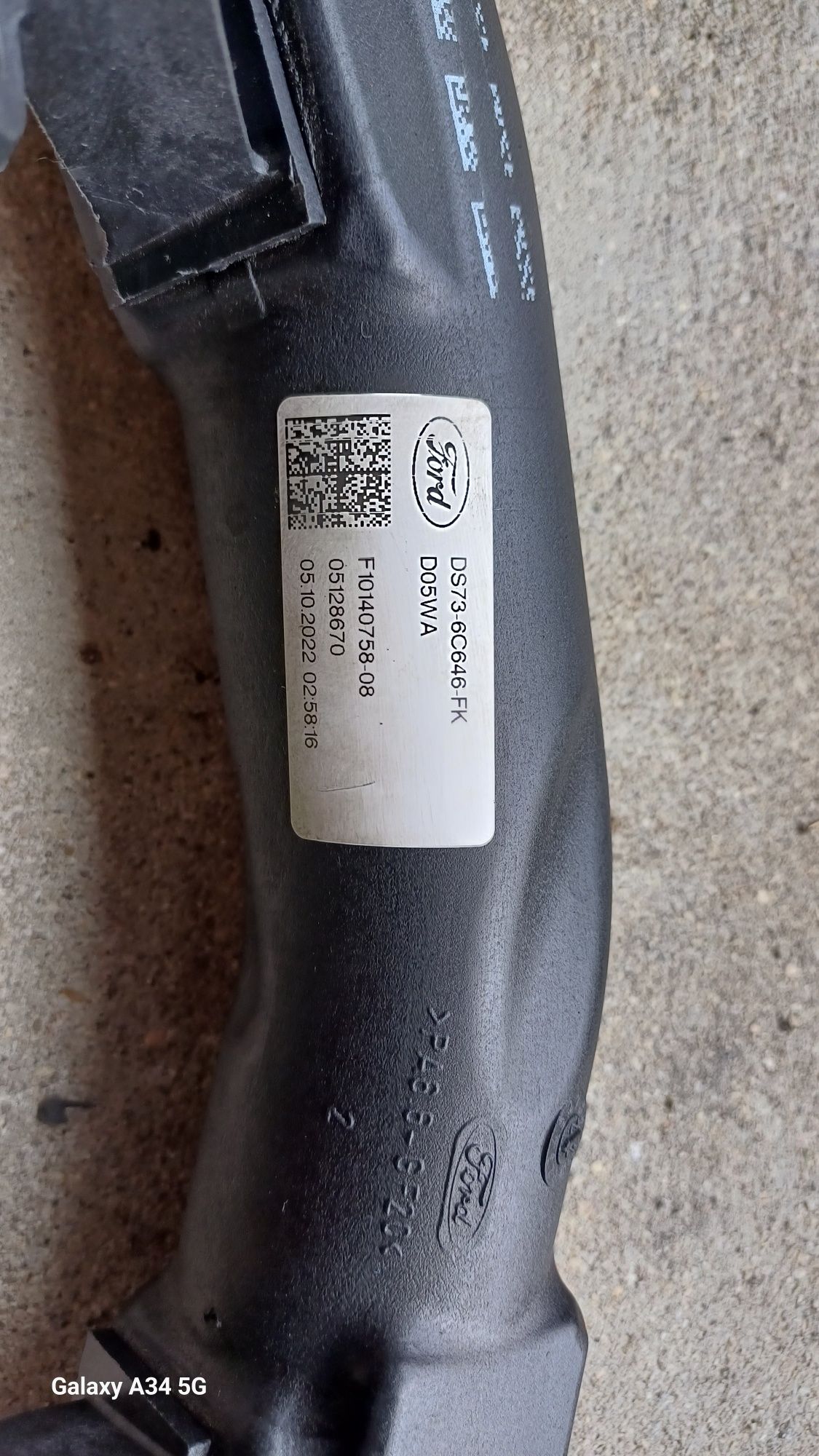 Rura waz intercoolera powietrza ford s-max mk2 18r 2.0 diesel