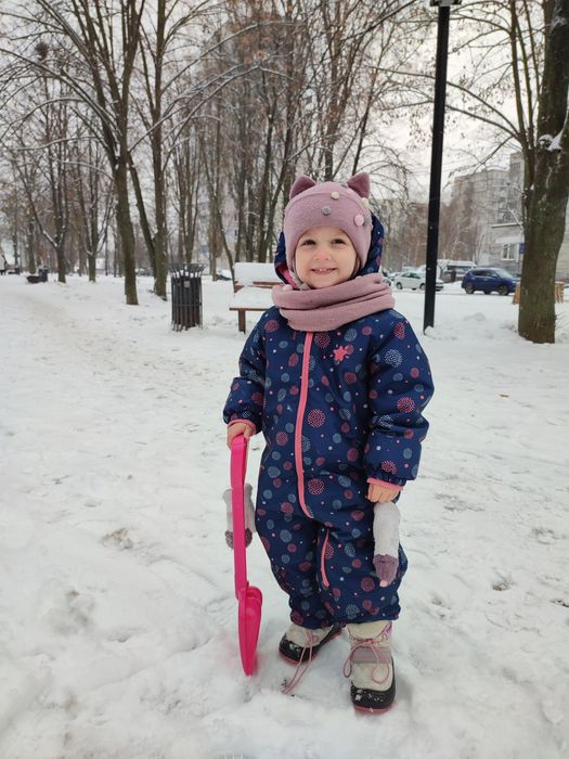 Шапка зимова + хомут 1,5-3років