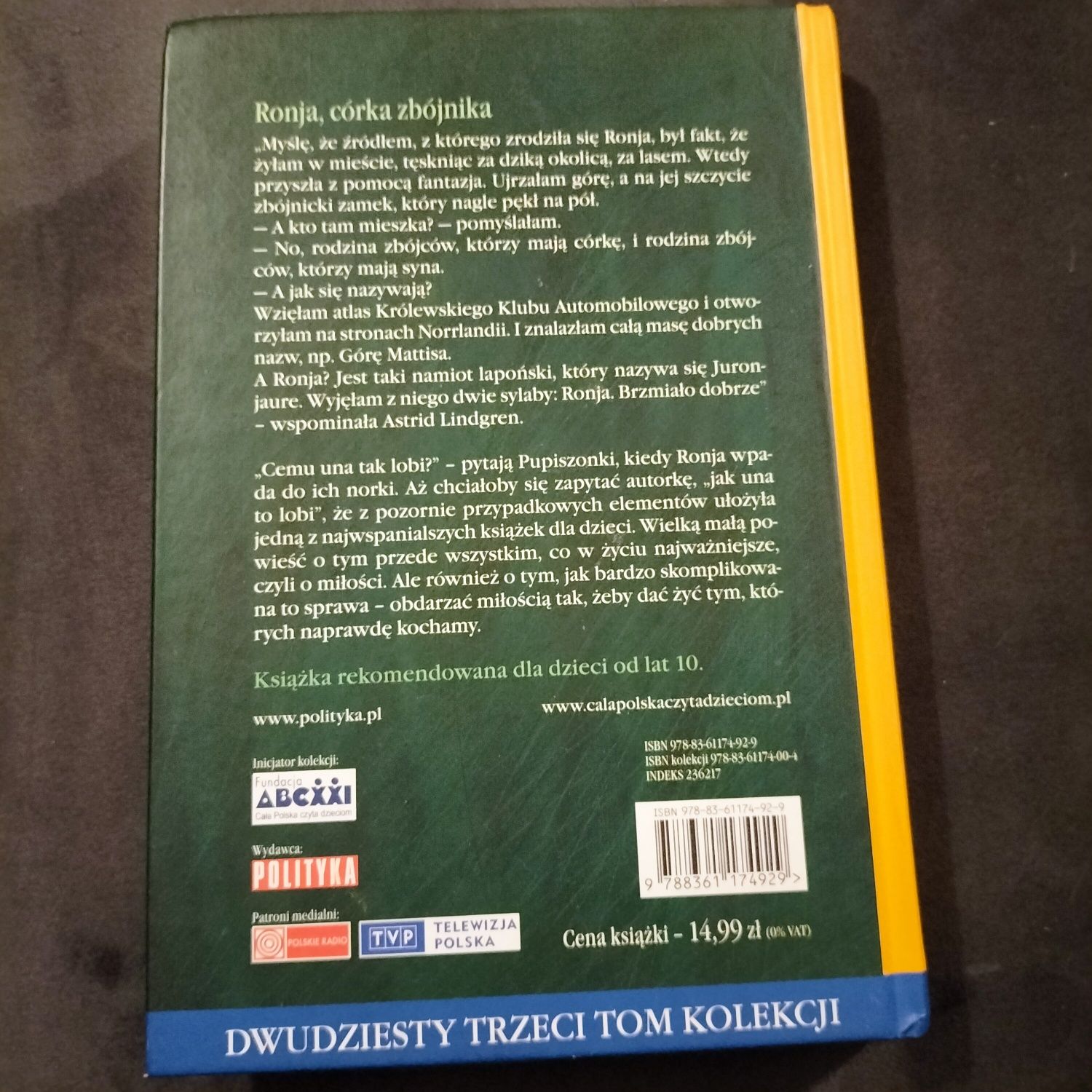 Astrid Lindgren Ronja córka zbójnika Cała Polska czyta dzieciom