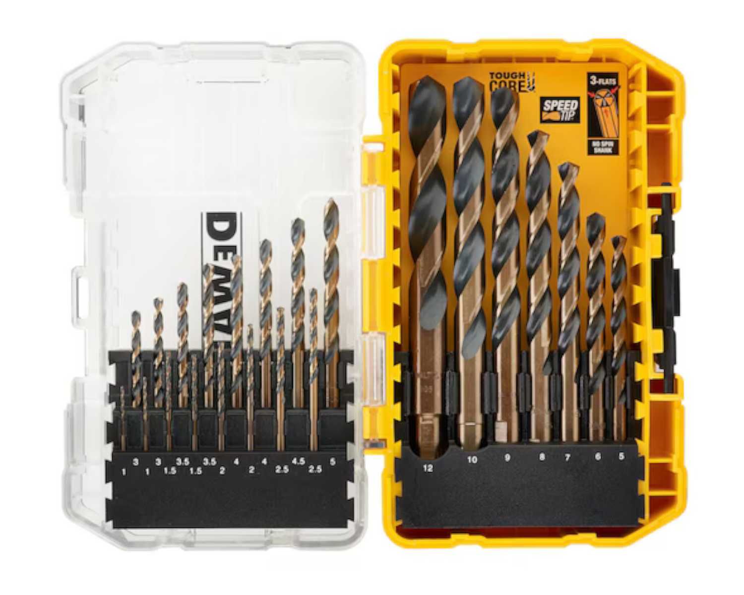 WIERTŁA Do Metalu DeWalt 23 Sztuk HSS-G Black & Gold 1-12mm