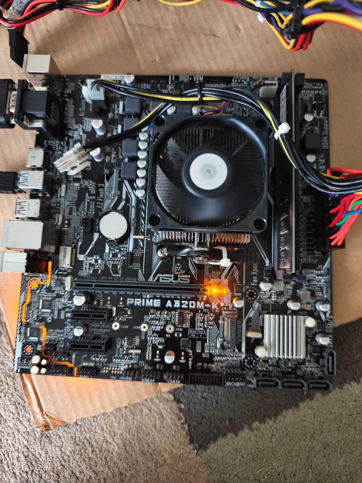 Комплект на sAM4! Asus/MSI A320M-K + процессор + 8 гб ddr4-2666
