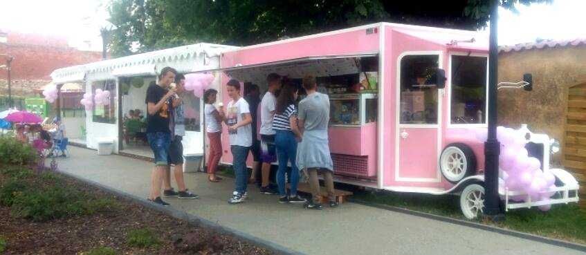 Atrakcyjna przyczepa gastronomiczna do LODÓW, NOWA , wynajem,