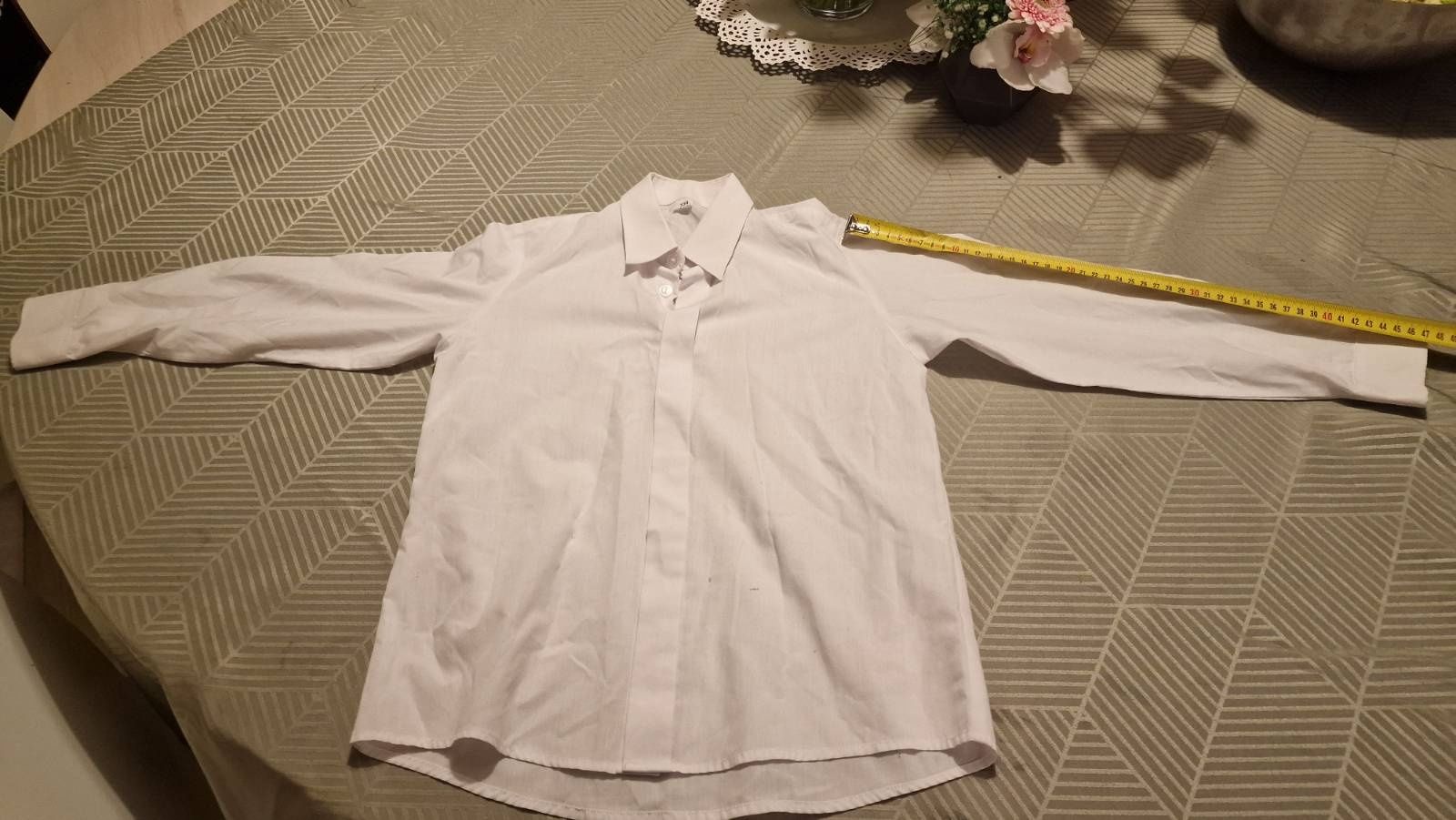 Koszula biała chłopięca 134
