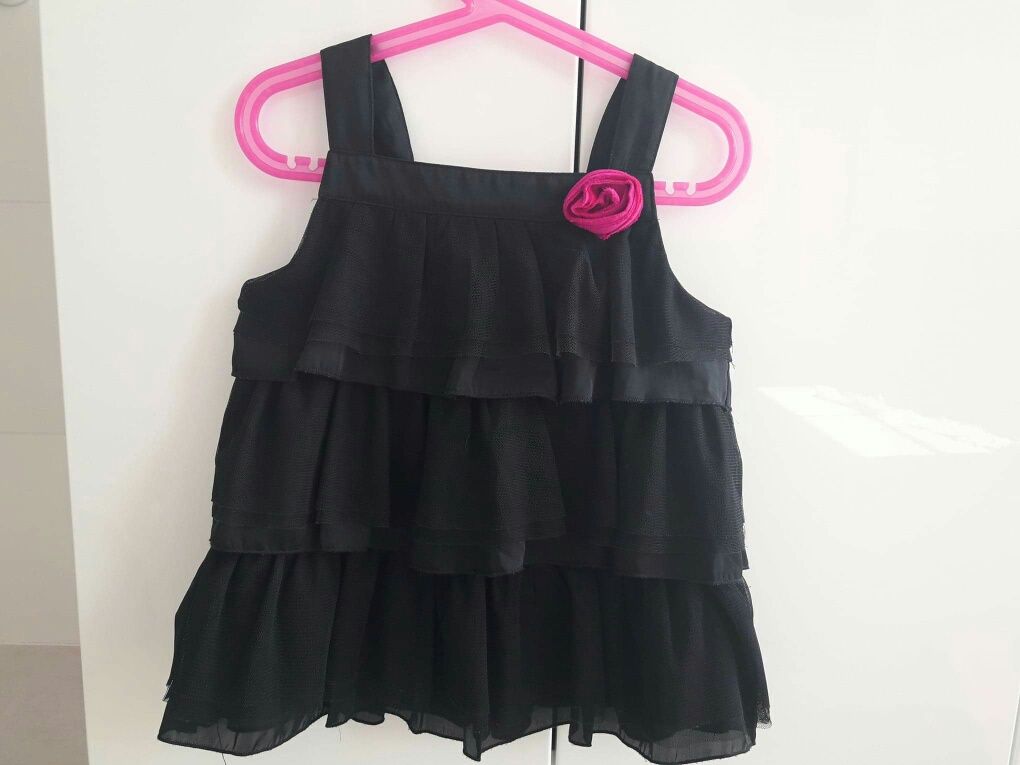 H&M bluzka tunika tiulowa 122/128