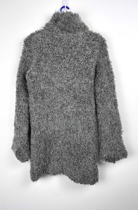 Kurtka moherowa Seventy Italy długi kardigan alpaka r. L