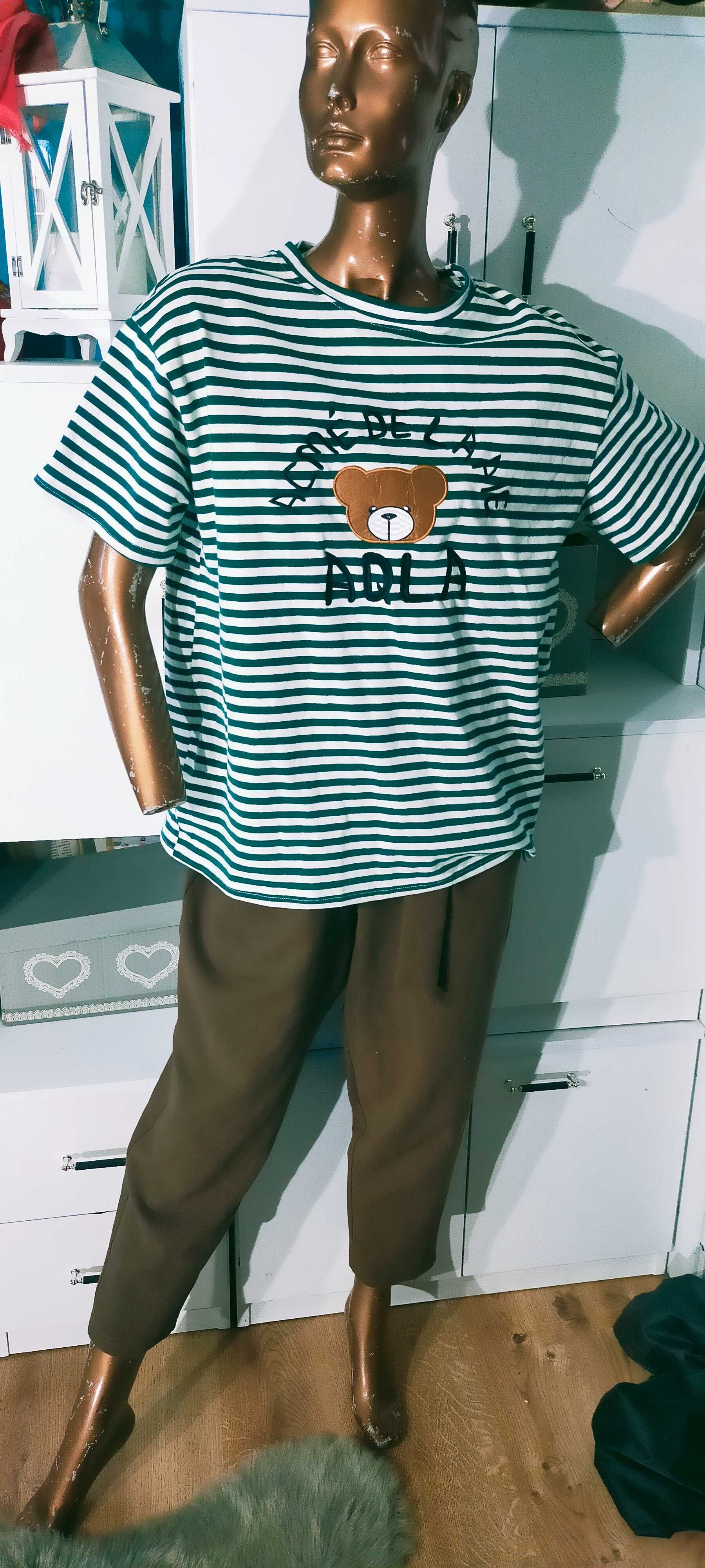 Koszulka tshirt z misiem w paski
