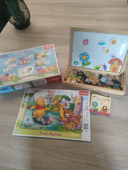 Zestaw gier i puzzli. Świnka Peppa, Kubuś