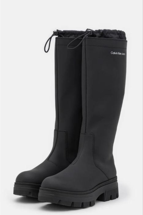 Шкіряні чоботи calvin klein jeans chunky combat