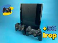 Playstation 3 SuperSlim 500GB, Два Джойстика + Ігри