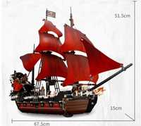 Zemsta królowej Anny klocki, statek piracki kompatybilny do 4195 lego