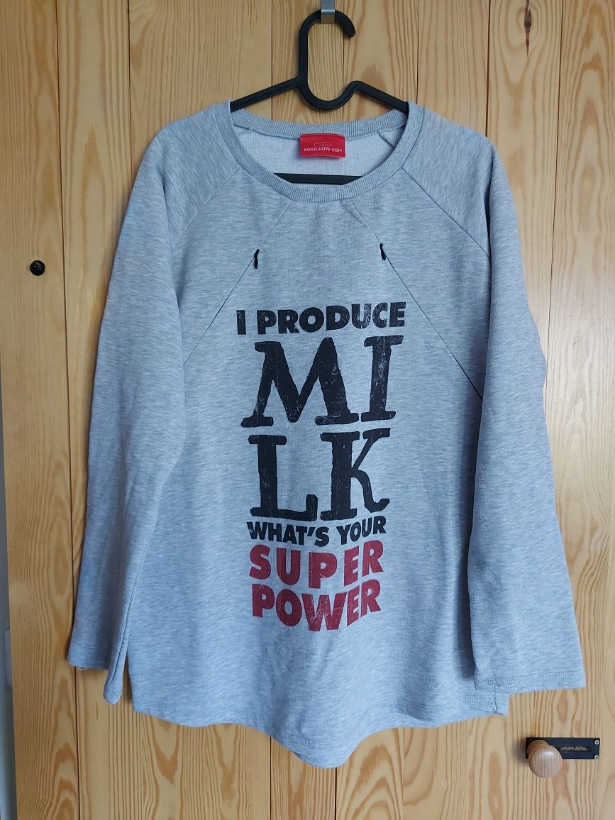 Bluza do karmienia - I produce milk - koszulove.com rozm. L