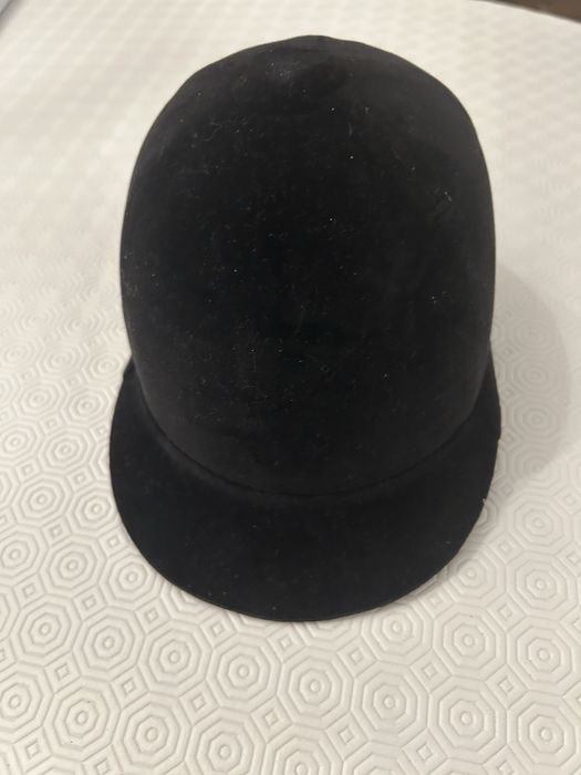 Capacete para equitação vintage Tress & Co London -anos 60-Veludo Pret