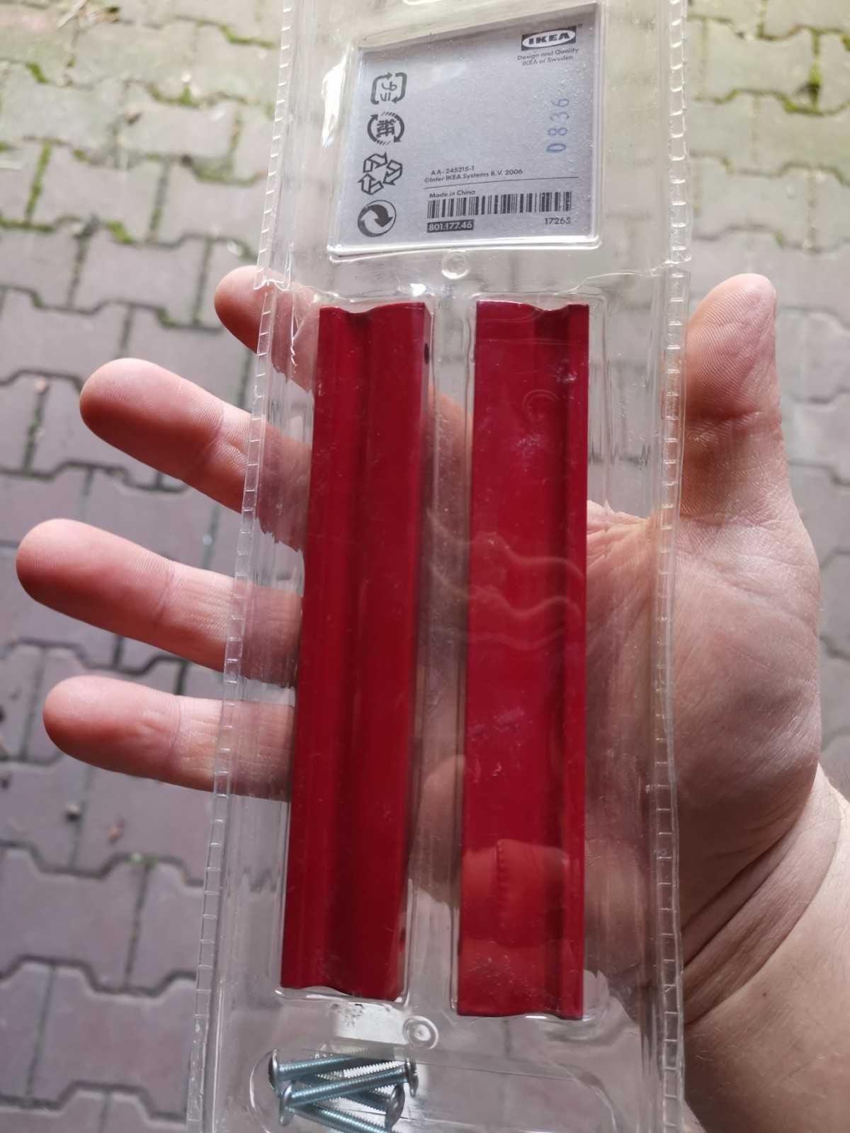 Uchwyty do szafek IKEA czerwone ANNARS