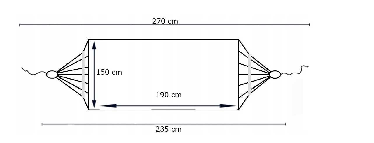 Nowoczesny 2 Osobowy Hamak Ze Stelażem Huśtawka 200kg *WYPRZEDAŻ*