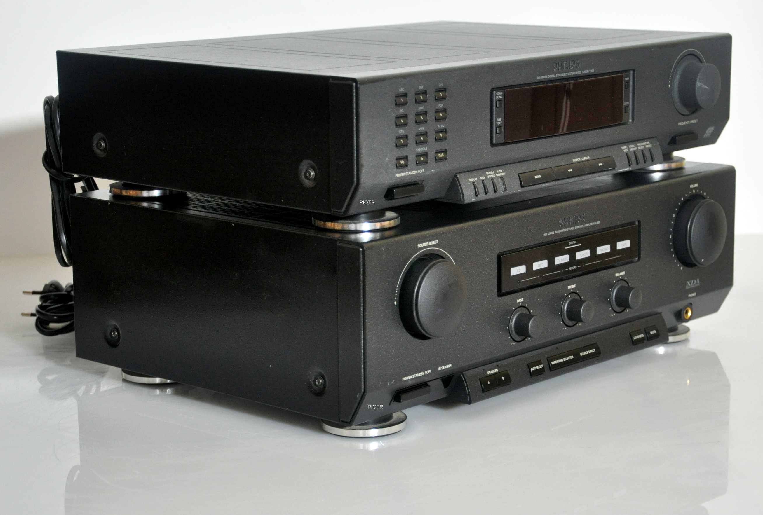 Zestaw stereo audio wzmacniacz i tuner Philips z serii 930.