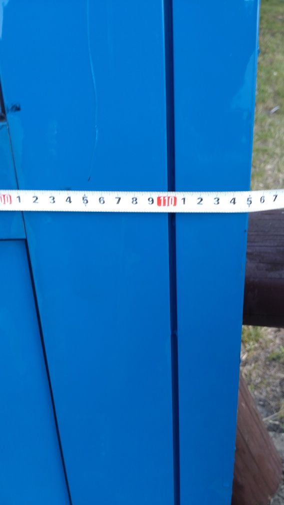 Drzwi przemysłowe aluminiowe 110/203 cm z futryną