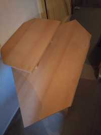 Biurko drewniane z półką  i wysuwaną szufladą