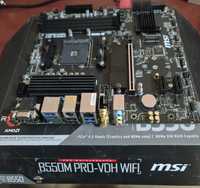 материнская плата AM4: MSI B550M PRO-VDH WIFI (B550 chipset)