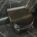 Veldman Vera Black miska wc czarna Rimless z deską wolnoopadającą slim