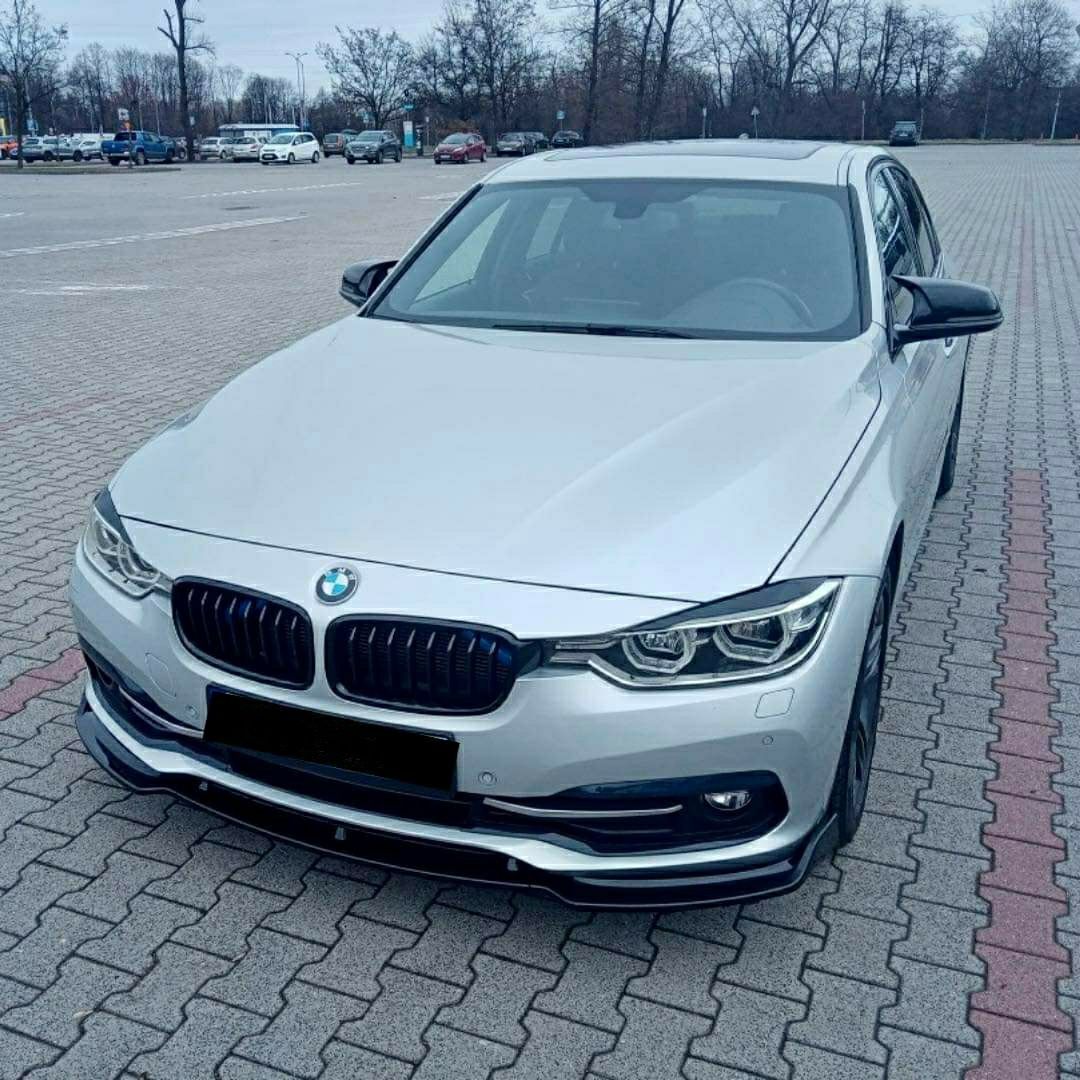 BMW F30/F31 SPLITTER dokładka zderzaka zwykły zderzak czarny połysk