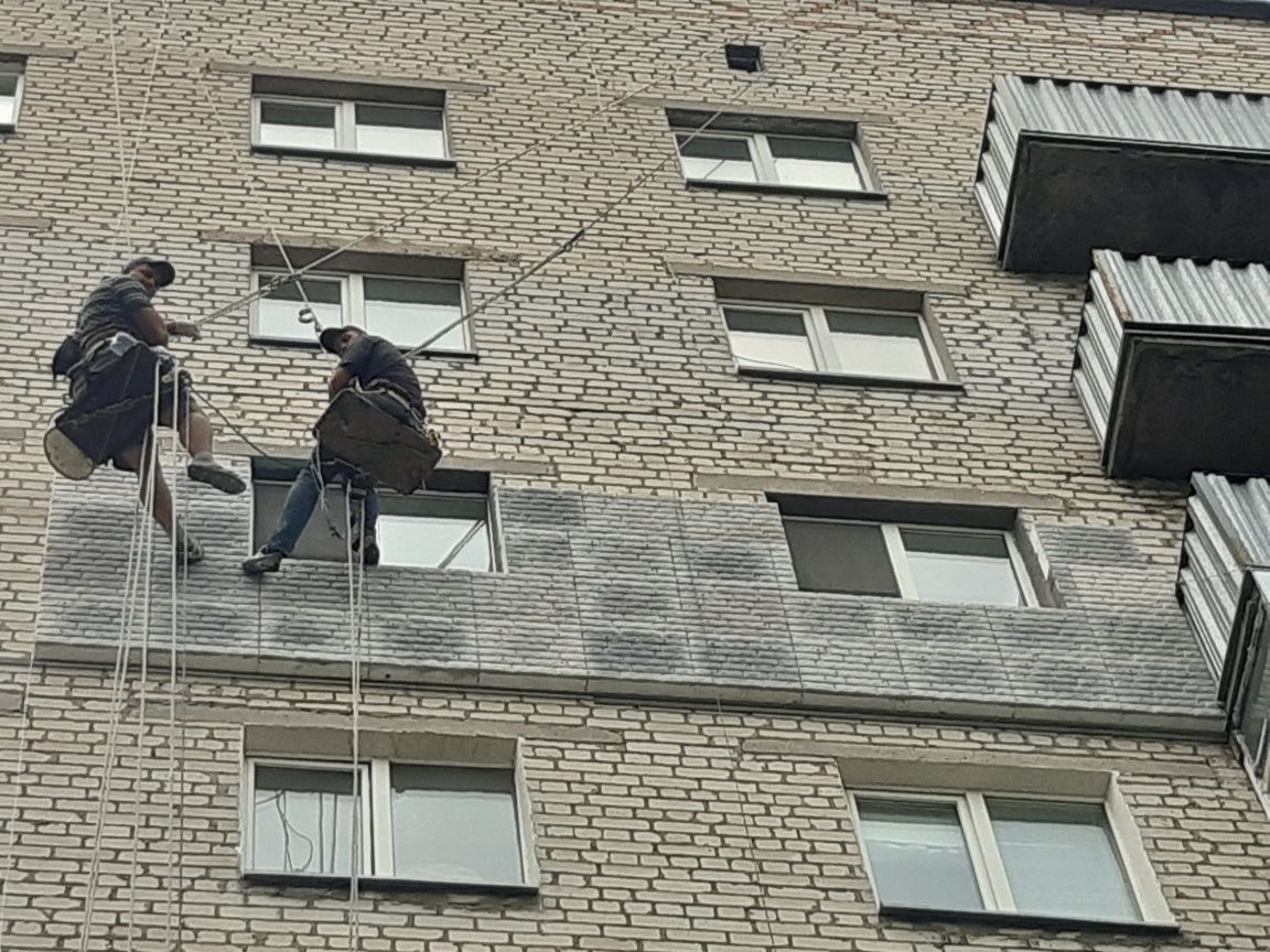 Наружное утепление.(ВЫСОТНЫЕ РАБОТЫ).