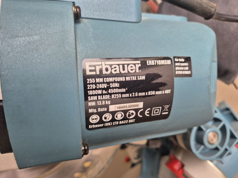 PIŁA UKOŚNICA ERBAUER model ERB718MSW 1800W jak nowa!