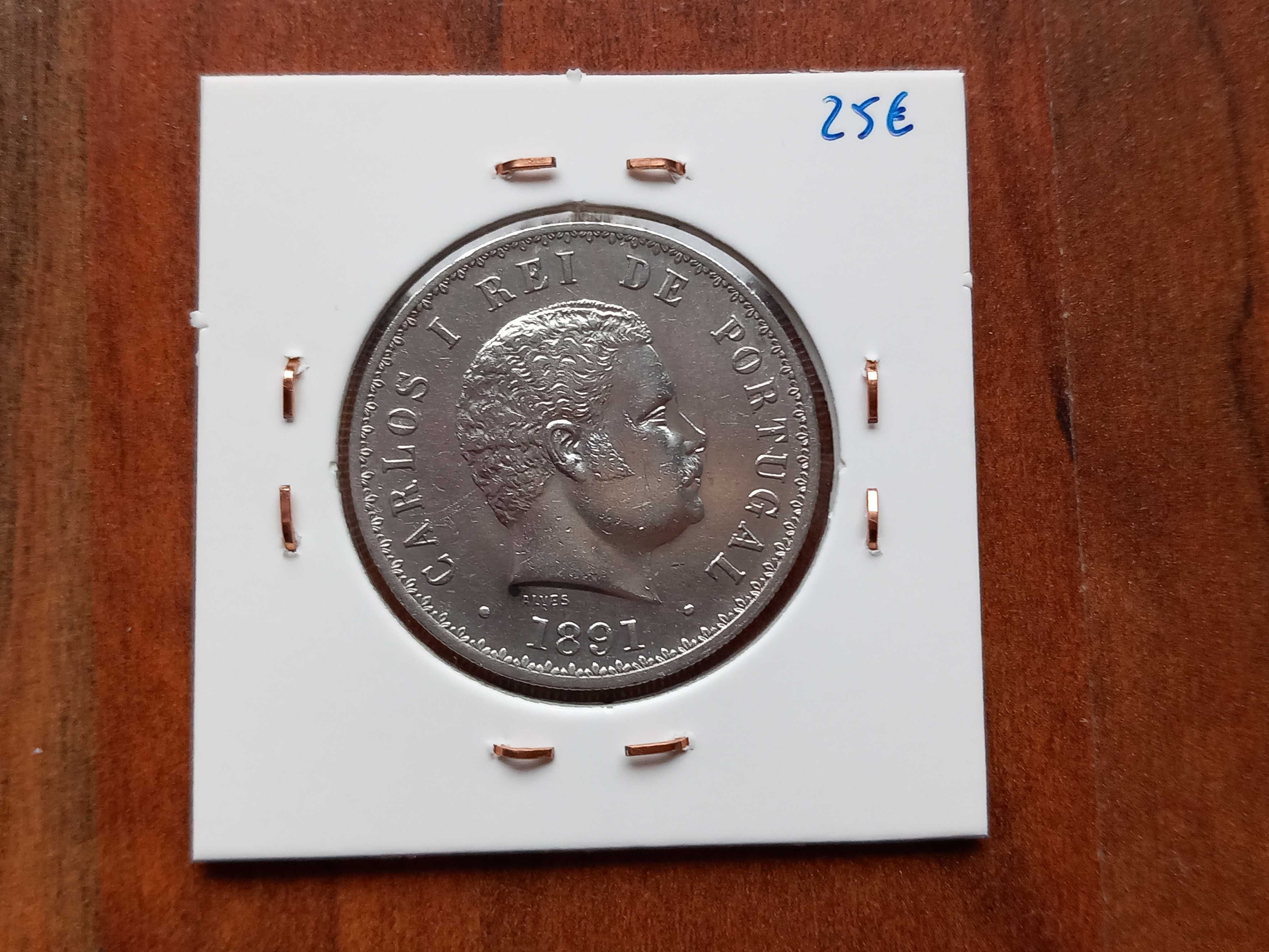 Moeda 500 Reis 1891 D. Carlos