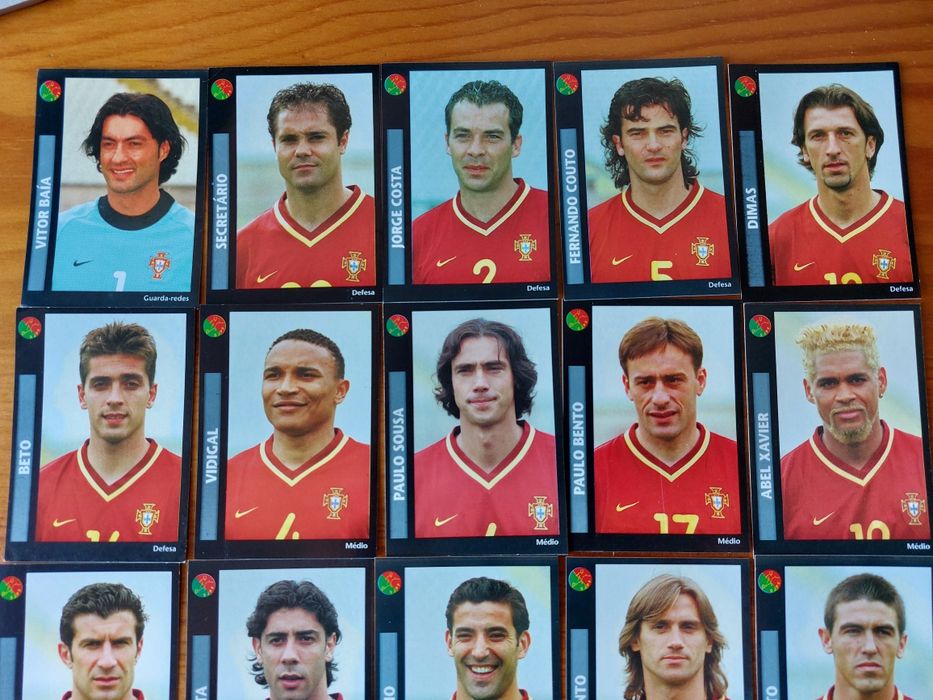 Cromos selecção nacional portuguesa, 2000/2001