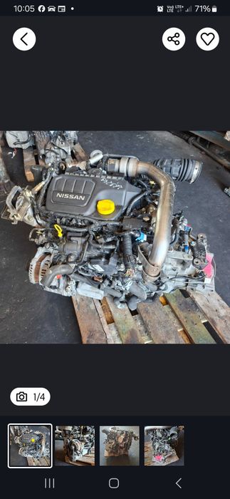 SILNIK KOMPLETNY R9M E414 Nissan  II J11 1.6 DCI 130 KM