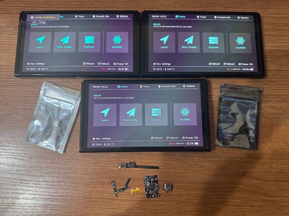 Nintendo Switch Oled chip Picofly przeróbka KAMIKAZE Atmosphere