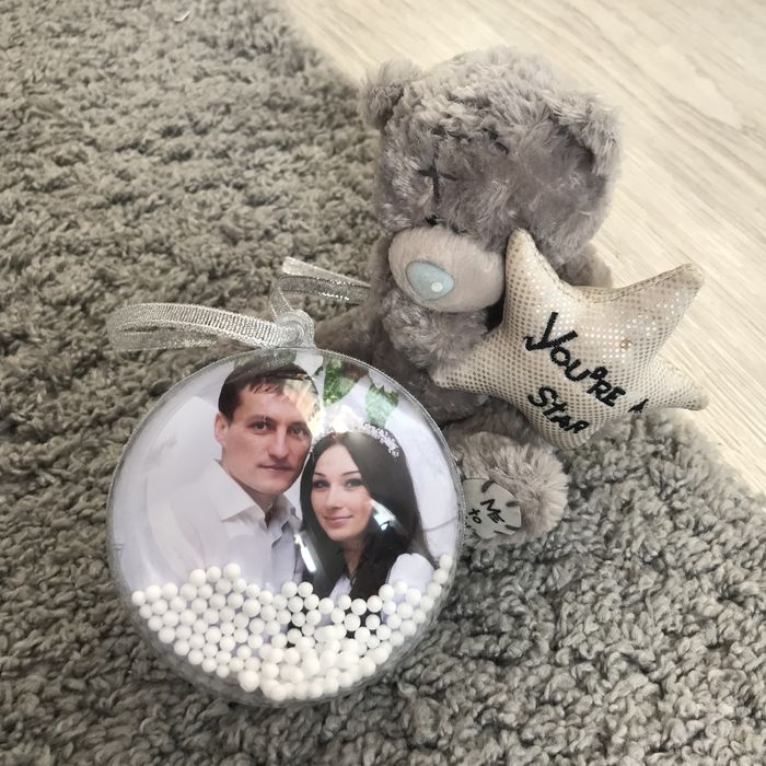 новорічні кульки з фото игрушки на елку шар бамбулі на ялинкуприкраса