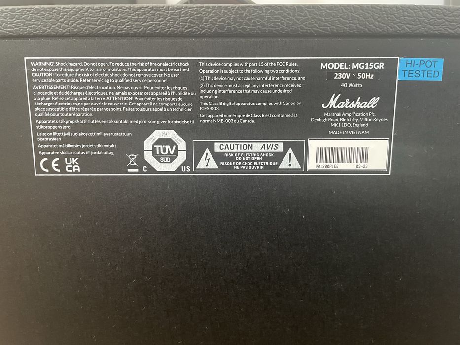 Wzmacniacz gitarowy Marshall MG15GR