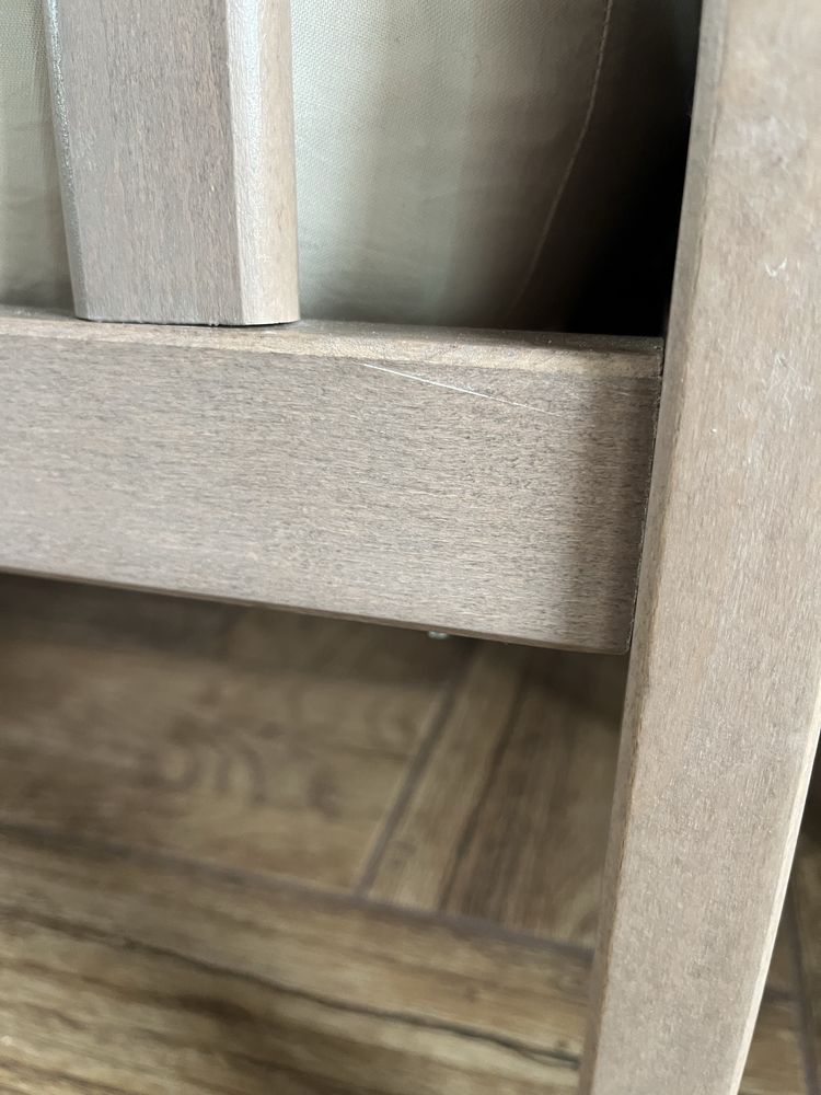 Łóżeczko niemowlęce dziecięce Ikea 120x60 drewno vintage brown unikat