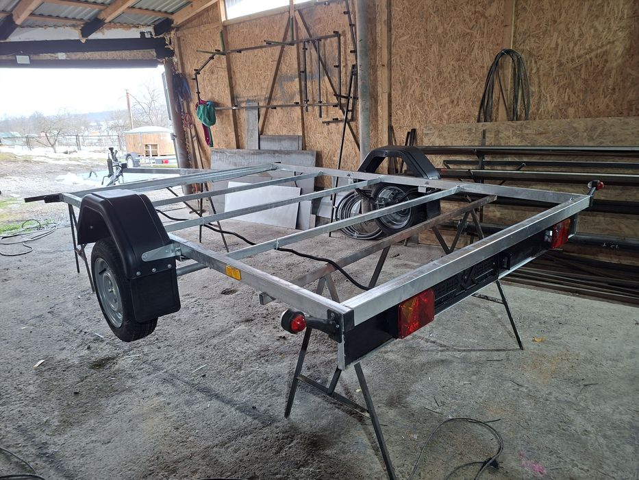 прицеп оцинкований  платформа рама чан
