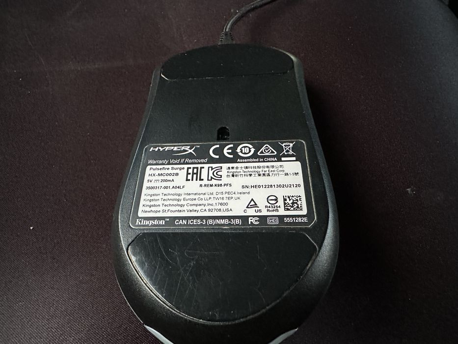 Комплект: Миша + клавіатура Hyper X, Ігровий коврик Hator розмір L