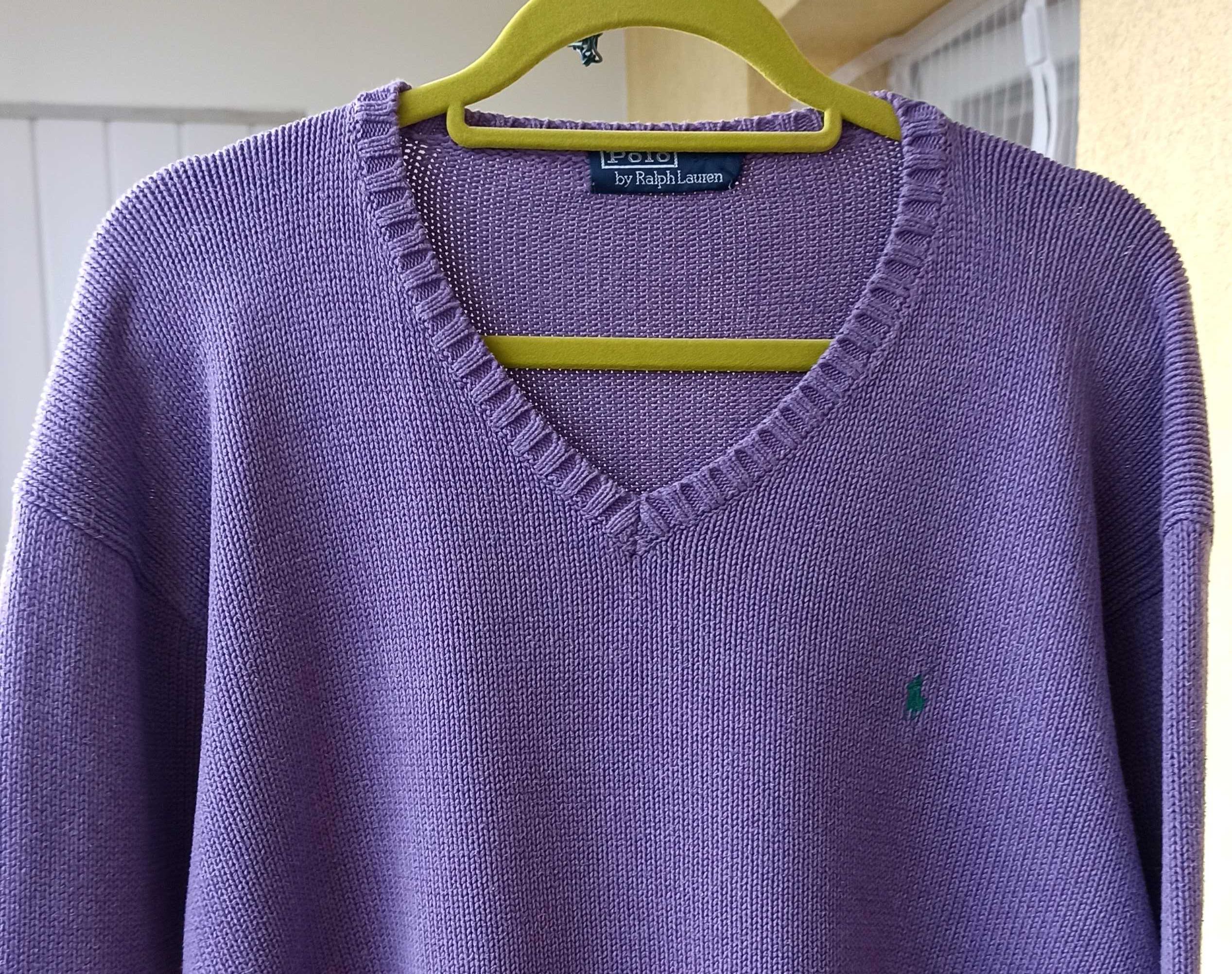 Bawełniany męski sweter Polo by Ralph Lauren