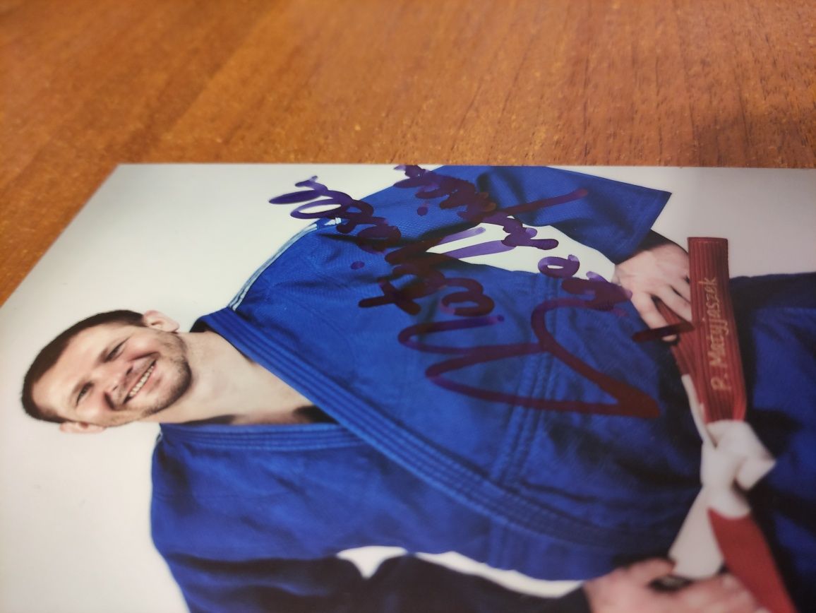 Autograf, podpis - Przemysław Przemek Matyjaszek Judo Bytom Sport