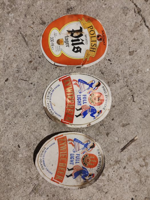 Etykiety Żywiec i Pils, 3 szt