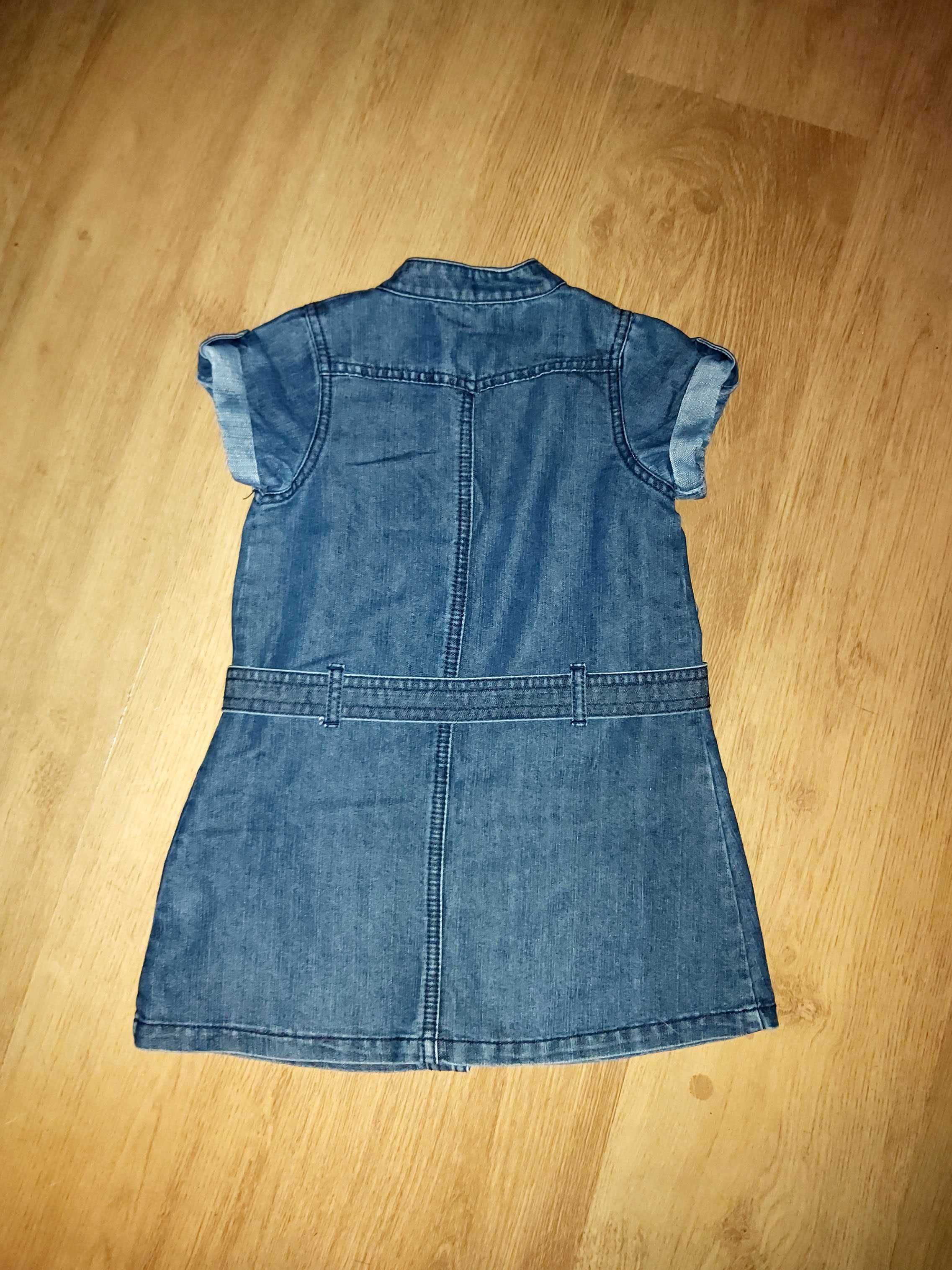 (53)  Sukienka r. 98 jeansowa dżinsowa z krótkim rękawem Mathercare