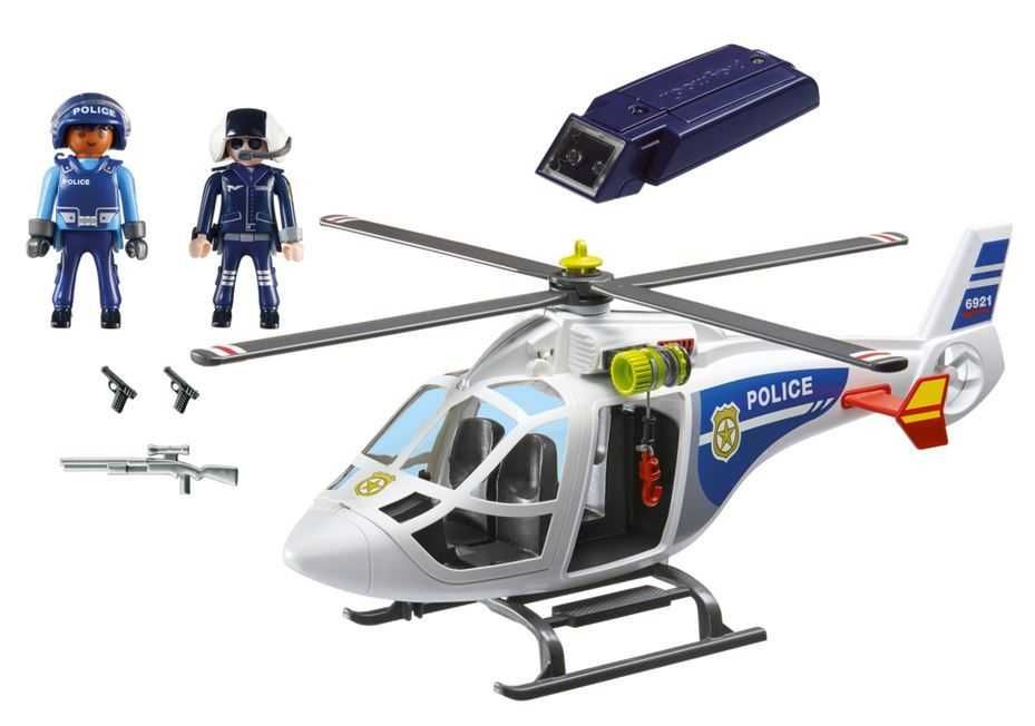 Playmobil 6921 City Action Helikopter Policyjny Z Reflektorem Led