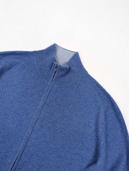 Niebieski sweter 100% kaszmir XL